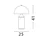 BOLT STOLNA LAMPA  E27/12W/CRNA