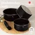 Komplet 12 kosov Matte Black Collection BH-8248