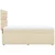 Vidaxl Box spring postelja z vzmetnico krem 90x200 cm blago