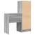Stol s ladicama s policom s pohranom 2 pcs Siva Sonoma