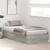 Krevet s ladicama Siva Sonoma 80 x 200 cm Konstruirano drvo