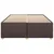 Vidaxl Posteljni okvir brez vzmetnice temno rjav 140x190 cm blago
