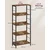 Songmics Knjižna omara 5 polic 30x60x144 cm rjava
