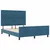 vidaXL vidaXL Postelja Temno Modra 140x190 cm Žamet, (22049207)