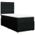 Vidaxl Box spring postelja z vzmetnico črna 100x200 cm blago