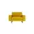 Atelier del Sofa Fotelja Sparrow Loveseat, Žuta