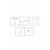 Wallity Set uramljenih MDF slika Myk3003-3, 3 dijela