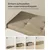 Songmics Shranjevalna klop 38x110x38 cm rjava