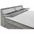 MID.YOU POSTELJA BOXSPRING 200 cm  x 240 cm , tekstil, leseni material sivorjava