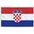vidaXL Zastava Hrvaške in drog 6,23 m aluminij