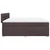 Vidaxl Box spring postelja z vzmetnico temno rjav 200x200 cm blago