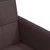 vidaXL Jedilni stoli s kolesi 2 pcs Temno rjava 58 x 65 x 94 cm blago