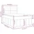 Vidaxl Box spring postelja z vzmetnico krem 140x190 cm blago
