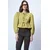 Trend Alacati Stili Ženska bluza dugih rukava Alc-X13375, Okrugli izrez, Zelena