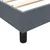 Vidaxl Box spring postelja brez vzmetnico temno siva 120x210 cm žamet