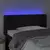 LED uzglavlje crno 83x16x78/88 cm baršunasto