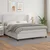 Vidaxl Box spring postelja z vzmetnico bel 160x200 cm umetno usnje