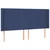 Vidaxl vidaXL Vzglavje postelje z LED modro 163x16x118/128 cm blago