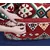 Aberto Design Esmeli v4 Red Dekorativni jastuk, 58 x 33 cm, Šareni