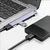 Hub postaja Techsuit ZenithDock 4v1 (H13) USB-C - 3x USB-A 2.0, 1x USB-A 3.0 - siva