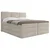 MID.YOU POSTELJA BOXSPRING 160 cm  x 200 cm , les, tekstil, leseni material krem barve