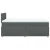 vidaXL Box spring postelja z vzmetnico temno siva 120x200 cm blago