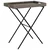 Sklopivi stol s pladnjem sivi 65 x 40 x 75 cm od poliratana