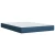vidaXL vidaXL Box spring postelja z vzmetnico modra 140x190 cm blago, (21321418)