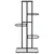 Stalak za cvijeće s 5 razina 43 x 22 x 98 cm crni metalni