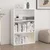 Hanah Home polica za knjige Adel 2 Shelf, 60 cm, bela