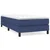 shumee vidaXL Posteljni okvir brez vzmetnice moder 90x200 cm blago