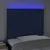LED uzglavlje plavo 90x5x118/128 cm od tkanine