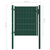 Den Vrata za ograjo PVC in jeklo 100x101 cm zelena