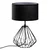 Opviq Stona lampa Diamond-S-705, 25x25x43 cm, IP20, Crna