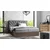 Boxspring postelja Wood 7 - 120x200 cm - temni hrast