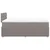 Vidaxl Box spring postelja z vzmetnico taupe 120x190 cm blago