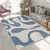 Modra pralna preproga 60x100 cm Blue Latte – Mila Home