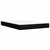 Vidaxl Box spring posteljni z vzmetnico črn 140x190 cm blago