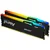 KINGSTON DIMM DDR5 32GB (2x16GB kit) 6400MTs KF564C32BBEAK2-32 FURY Beast Black RGB EXPO