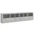 Komoda s LED svjetlima siva boja betona 283x37x67 cm