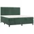 Vidaxl Box spring postelja z vzmetnico temno zelena 180x200 cm žamet