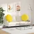 Jastučići za sjedenje 2 pcs Svijetlo žuta O80 x 29 cm tkanina