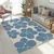 Modra pralna preproga 60x100 cm Blue Meadow – Mila Home