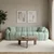 ATELIER DEL SOFA Sofa četvorosed Octavio Turquoise