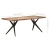 vidaXL Jedilna miza 200x90x76 cm trden predelan les