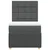 Vidaxl Box spring postelja z vzmetnico temno siva 90x190 cm blago