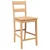 Vidaxl Bar Stools 2 kosa naravnega masivnega lesa gume