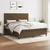 Vidaxl Box spring postelja z vzmetnico temno rjava 180x200 cm blago