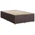 Vidaxl Box spring postelja z vzmetnico temno rjava 120x190 cm blago