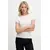 Tommy Jeans Majica Linear DW0DW21164 Écru Slim Fit